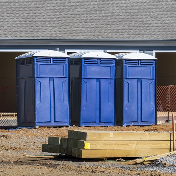 are there any restrictions on what items can be disposed of in the porta potties in Dinosaur